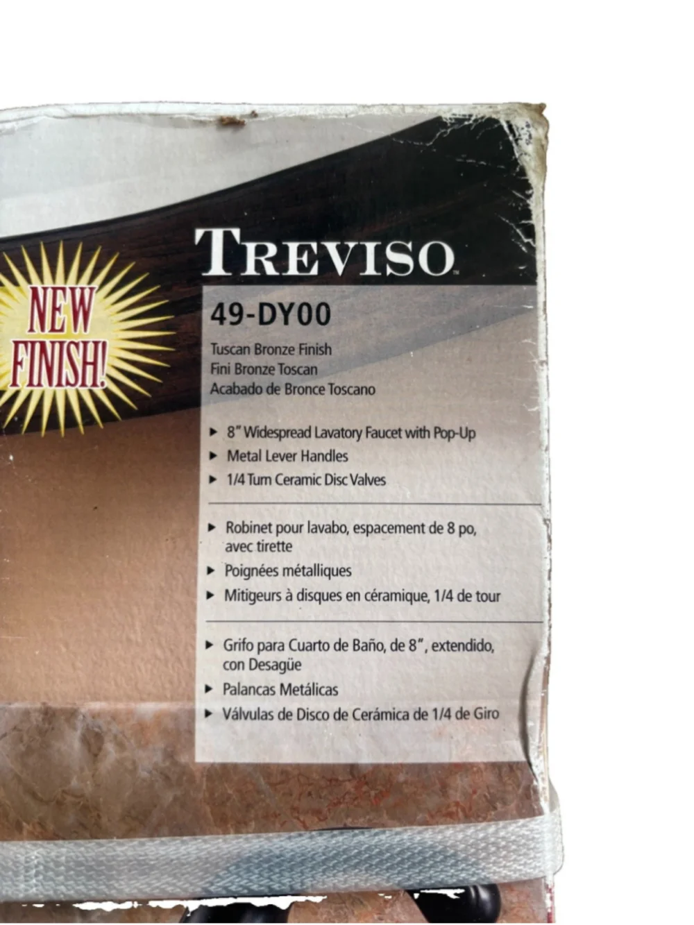 Price Pfister Treviso widespread bathroom faucet Tuscan Bronze finish 49-DY00